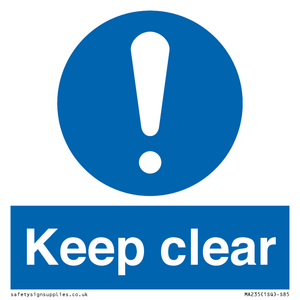 keep clear